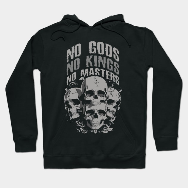 No Gods, No Kings, No Masters Hoodie by MIST3R